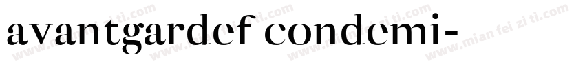 avantgardef condemi字体转换